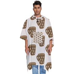 Cozy Coffee Cup Men s Hooded Rain Ponchos by ConteMonfrey