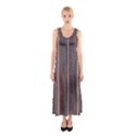 Dark digital Wood like Sleeveless Maxi Dress View1