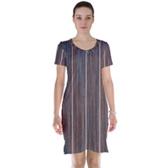 Dark Digital Wood Like Short Sleeve Nightdress by ConteMonfrey