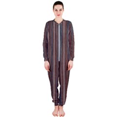 Dark Digital Wood Like Onepiece Jumpsuit (ladies)