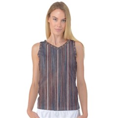 Dark Digital Wood Like Women s Basketball Tank Top by ConteMonfrey