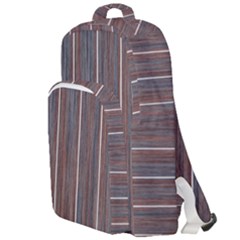 Dark Digital Wood Like Double Compartment Backpack by ConteMonfrey