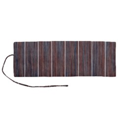 Dark Digital Wood Like Roll Up Canvas Pencil Holder (m) by ConteMonfrey