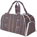 Dark digital Wood like Burner Gym Duffel Bag View1