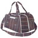 Dark digital Wood like Burner Gym Duffel Bag View2