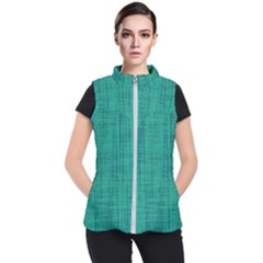 Painted Green Digital Wood Women s Puffer Vest