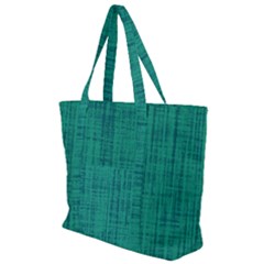 Painted Green Digital Wood Zip Up Canvas Bag by ConteMonfrey