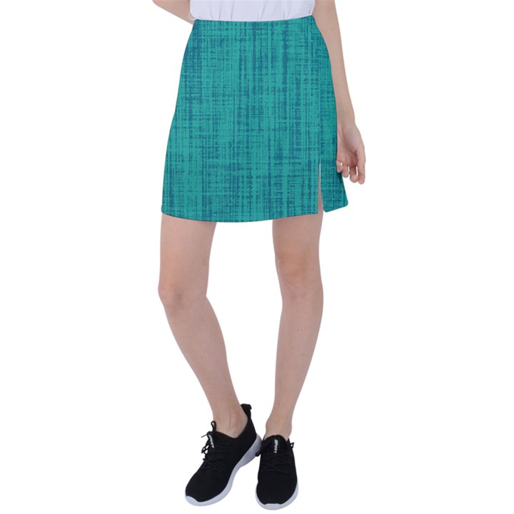 Painted green digital Wood Tennis Skirt