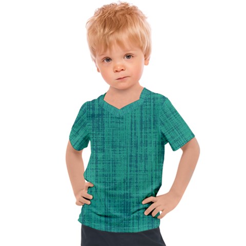 Painted Green Digital Wood Kids  Sports Tee by ConteMonfrey