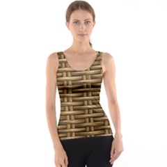 Brown Digital Straw - Country Side Women s Basic Tank Top by ConteMonfrey