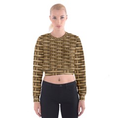 Brown Digital Straw - Country Side Cropped Sweatshirt by ConteMonfrey