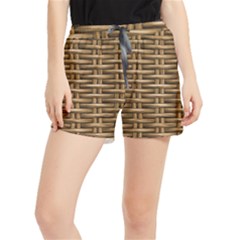 Brown Digital Straw - Country Side Women s Runner Shorts by ConteMonfrey