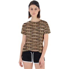 Brown Digital Straw - Country Side Open Back Sport Tee by ConteMonfrey