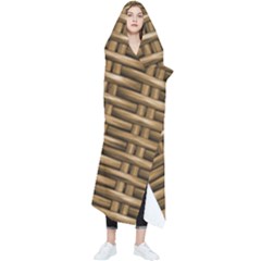 Brown Digital Straw - Country Side Wearable Blanket by ConteMonfrey