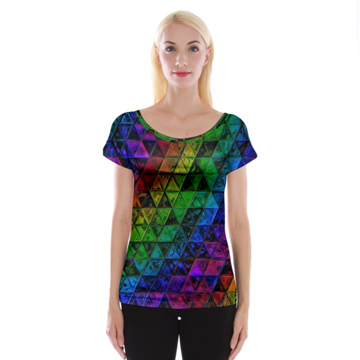 Pride Glass Cap Sleeve Top