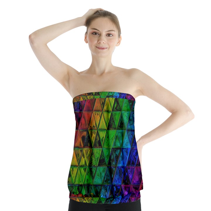 Pride Glass Strapless Top