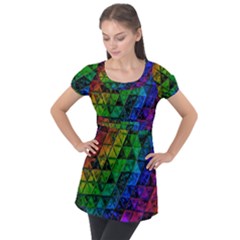 Pride Glass Puff Sleeve Tunic Top by MRNStudios