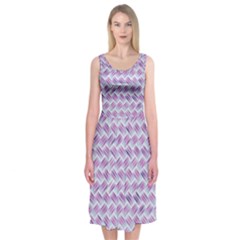 Purple Straw - Country Side  Midi Sleeveless Dress by ConteMonfrey