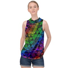 Pride Glass High Neck Satin Top by MRNStudios