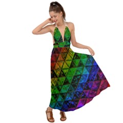 Pride Glass Backless Maxi Beach Dress by MRNStudios