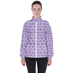 Purple Straw - Country Side  Women s High Neck Windbreaker by ConteMonfrey