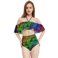 Pride Glass Halter Flowy Bikini Set  by MRNStudios