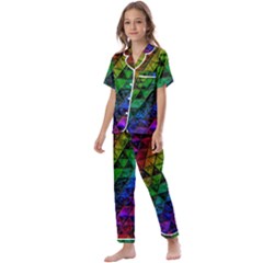 Pride Glass Kids  Satin Short Sleeve Pajamas Set by MRNStudios