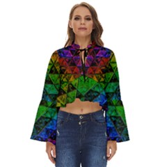 Pride Glass Boho Long Bell Sleeve Top by MRNStudios