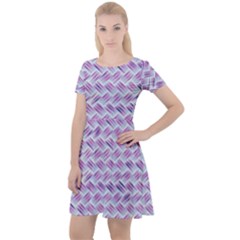 Purple Straw - Country Side  Cap Sleeve Velour Dress  by ConteMonfrey