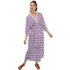 Purple Straw - Country Side  Grecian Style  Maxi Dress by ConteMonfrey