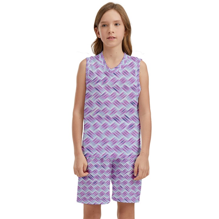 Purple Straw - Country Side  Kids  Basketball Mesh Set