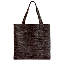 Gray Digital Fabric Vintage Zipper Grocery Tote Bag by ConteMonfrey