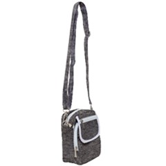 Gray Digital Fabric Vintage Shoulder Strap Belt Bag by ConteMonfrey