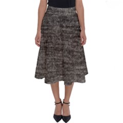 Gray Digital Fabric Vintage Perfect Length Midi Skirt by ConteMonfrey