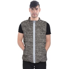 Gray Digital Fabric Vintage Men s Puffer Vest