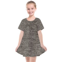 Gray Digital Fabric Vintage Kids  Smock Dress by ConteMonfrey