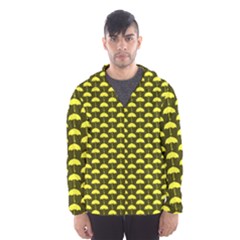 Under My Little Yellow Umbrella Men s Hooded Windbreaker