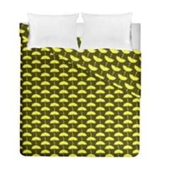 Under My Little Yellow Umbrella Duvet Cover Double Side (full/ Double Size) by ConteMonfrey