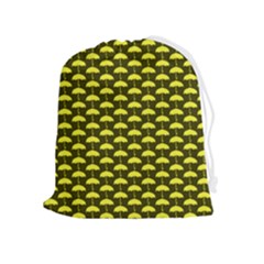 Under My Little Yellow Umbrella Drawstring Pouch (xl) by ConteMonfrey