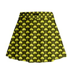 Under My Little Yellow Umbrella Mini Flare Skirt by ConteMonfrey