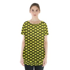 Under My Little Yellow Umbrella Skirt Hem Sports Top by ConteMonfrey