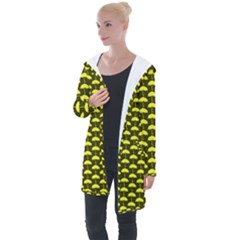 Under My Little Yellow Umbrella Longline Hooded Cardigan by ConteMonfrey