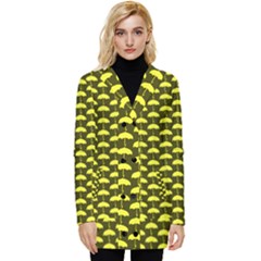 Under My Little Yellow Umbrella Button Up Hooded Coat  by ConteMonfrey