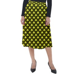 Under My Little Yellow Umbrella Classic Velour Midi Skirt  by ConteMonfrey