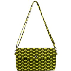 Under My Little Yellow Umbrella Removable Strap Clutch Bag by ConteMonfrey