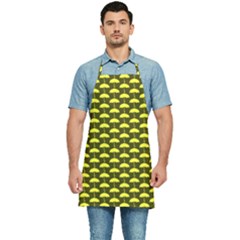 Under My Little Yellow Umbrella Kitchen Apron by ConteMonfrey