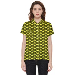 Under My Little Yellow Umbrella Short Sleeve Pocket Shirt by ConteMonfrey