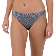 Gray Digital Denim Band Bikini Bottoms by ConteMonfrey