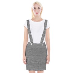 Gray Digital Denim Braces Suspender Skirt by ConteMonfrey