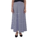 Gray digital Denim Flared Maxi Skirt View1